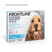 Frontline Plus 加強版 中型犬 殺蝨除牛蜱滴頸藥水3支裝(藍)