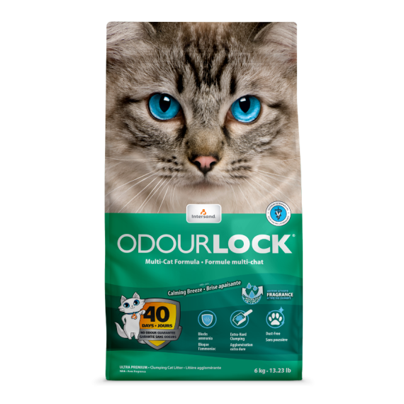 OdourLock 凝結貓砂 輕舒淡香 12 KG