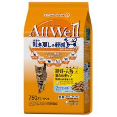 日本ALL WELL 絕育貓 體重控制 魚味 貓糧