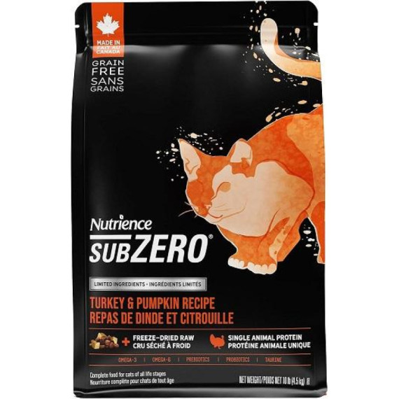 Nutrience紐翠斯 sub ZERO 單一蛋白火雞南瓜 4LB